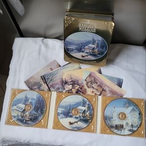 Thomas Kinkade Handel's Messiah 3 CD Set With 6 Post Cards & Tin Christmas  🎄